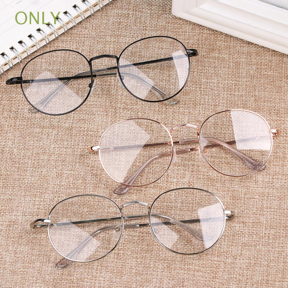 ONLY Flexible Portable Round Ultra Light Resin Metal -1.00~-4.0 Diopter Myopia Glasses