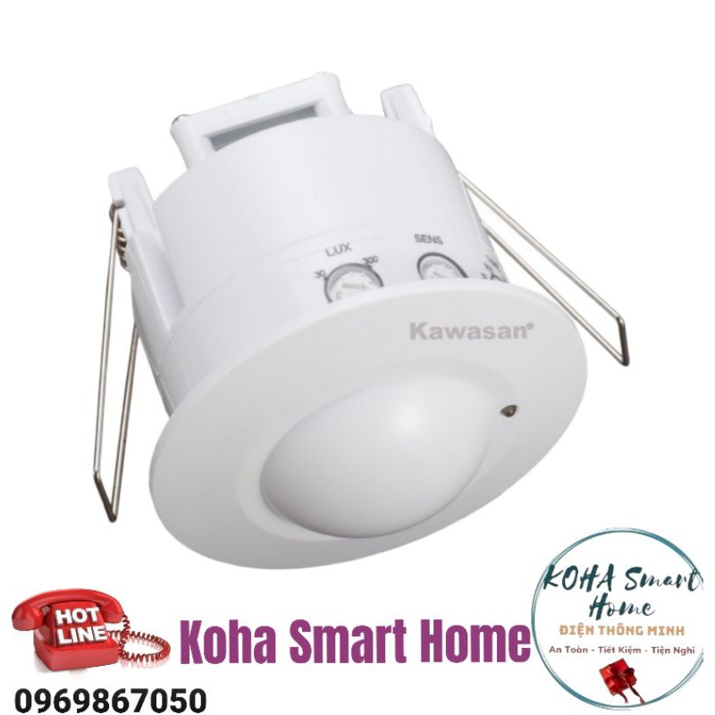 Cảm ứng hồng ngoại âm trần SS30B công tắc tự động bật tắt Đèn điện - KOHA Smart House