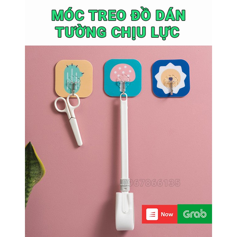 Móc treo đồ dán tường chịu lực, móc siêu chịu lực, móc dán tường hình dễ thương