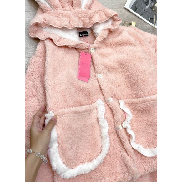 ✅ Pyjama Lông Cừu Thỏ Hồng Cute | BigBuy360 - bigbuy360.vn