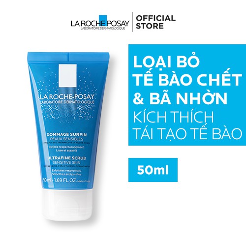 Gel làm sạch tế bào chết dành cho da nhạy cảm La Roche-Posay Ultra Fine Scrub Sensitive Skin 50ml | BigBuy360 - bigbuy360.vn