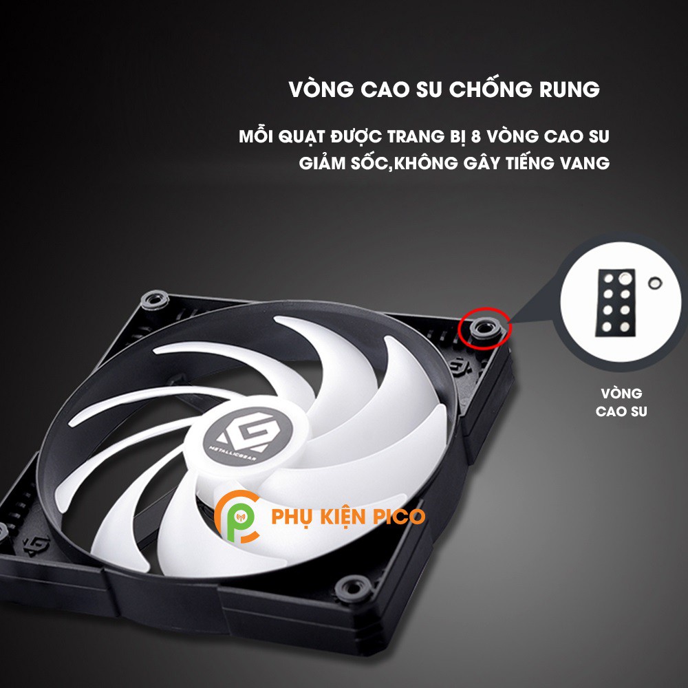 Quạt tản nhiệt case máy tính Phanteks MetallicGear Skiron RGB 140mm – Quạt fan case MetallicGear Skiron 14cm RGB