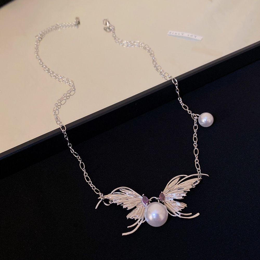 Vanes1 Dây Chuyền Mặt Cánh Bướm Vintage Hàn Quốc Khí Chất Dự Tiệc Cho Nữ