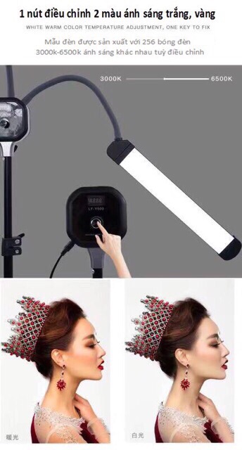 [ BH 1 NĂM ] ĐÈN LED 2 NHÁNH XOAY 360 ĐỘ CHUYÊN DỤNG PHUN XĂM,SPA,NỐI MI,MAKEUP,LIVESTREAM CHUYÊN NGHIỆP NHẤT