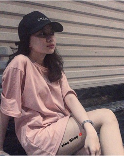 BASIC TEE - TAY LỬNG HỒNG RUỐC / ẢNH THẬT