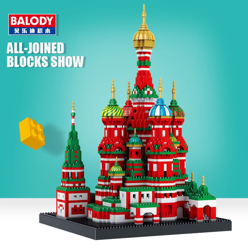 ALegox lego nano Balody 16066 mô hình nhà thờ Vasily ALG00075-1