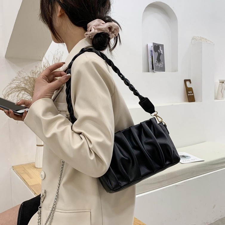 [Mã WAMT2405 giảm 10K đơn 0K] Túi kẹp nách cách điệu gấp ly phong cách mới 2021 , da trơn cao cấp sang chảnh L9 | BigBuy360 - bigbuy360.vn