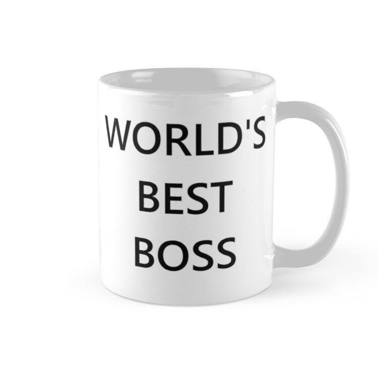 Cốc sứ in hình -The World's Best Boss Office - MS 748