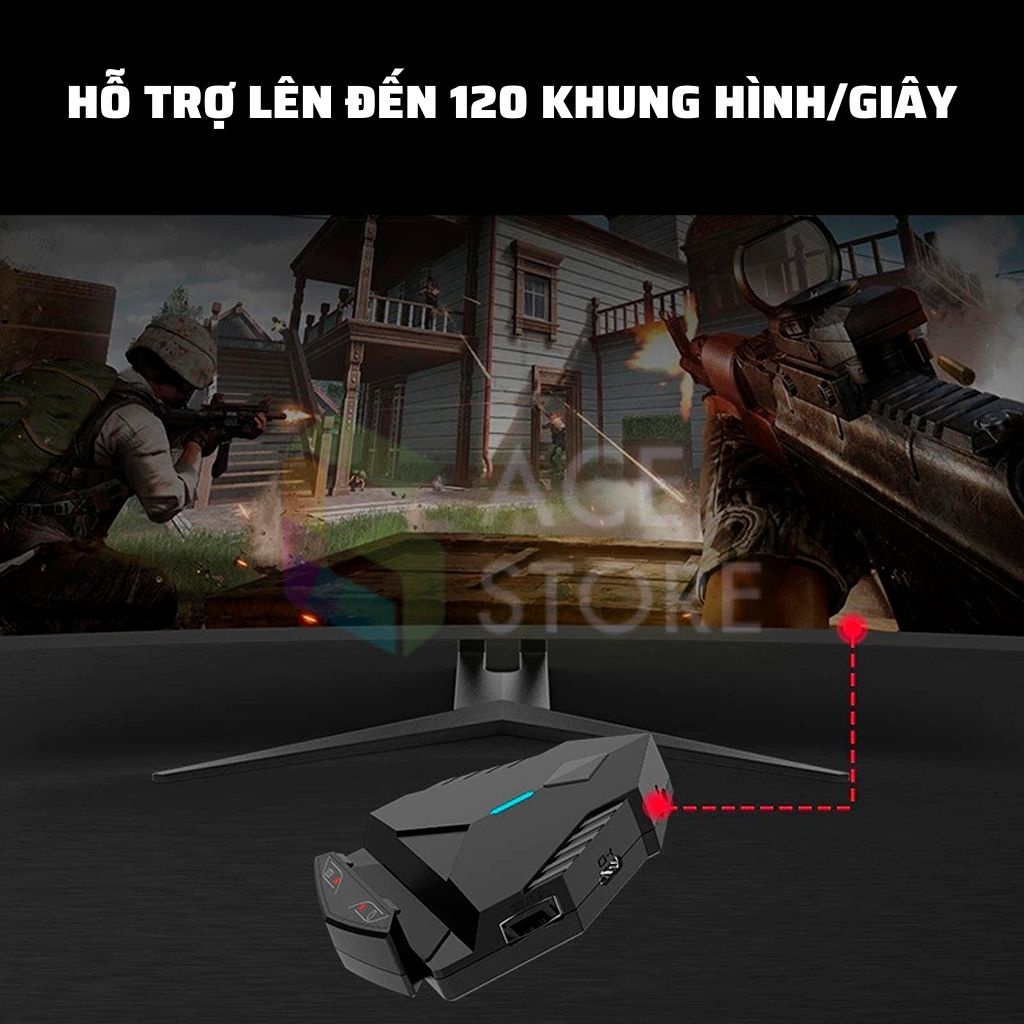 Lingzha Rezar 2 | Bộ chuyển đổi chơi game FPS PUBG Mobile, COD, Firefire