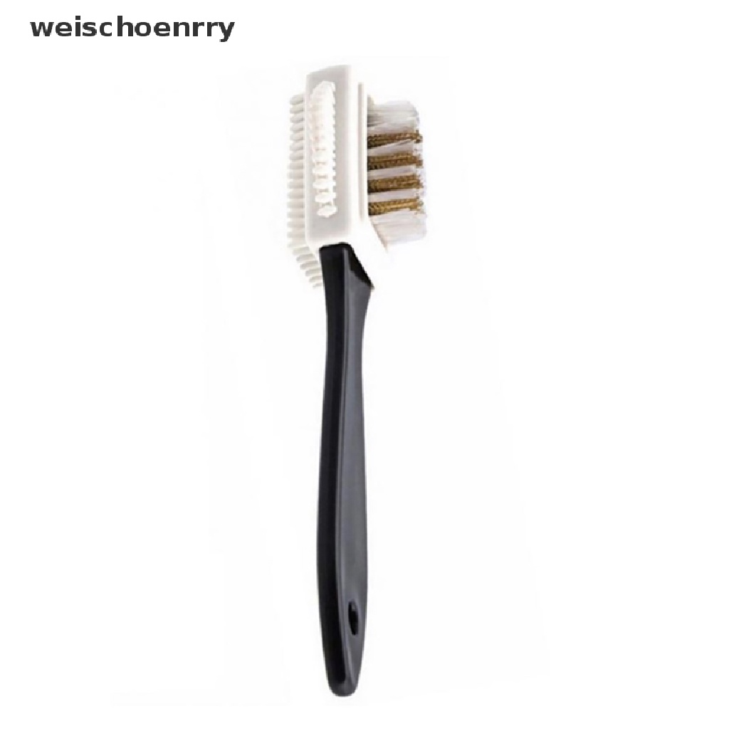 Bàn chải vệ sinh giày da lộn 3 mặt WEIS