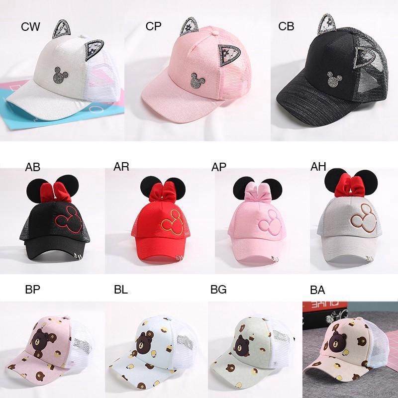 Mũ lưỡi trai tai mèo xinh xắn cho bé từ 3-8 tuổi