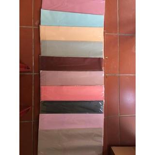 Giấy gói hoa bóng mờ trơn sấp 20 tờ 1 màu