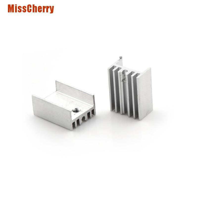 Set 10 Phụ Kiện Tản Nhiệt Bằng Nhôm Cho To-220 Transistor 20x15 X 10mm 0 0 0 0 0 0 0