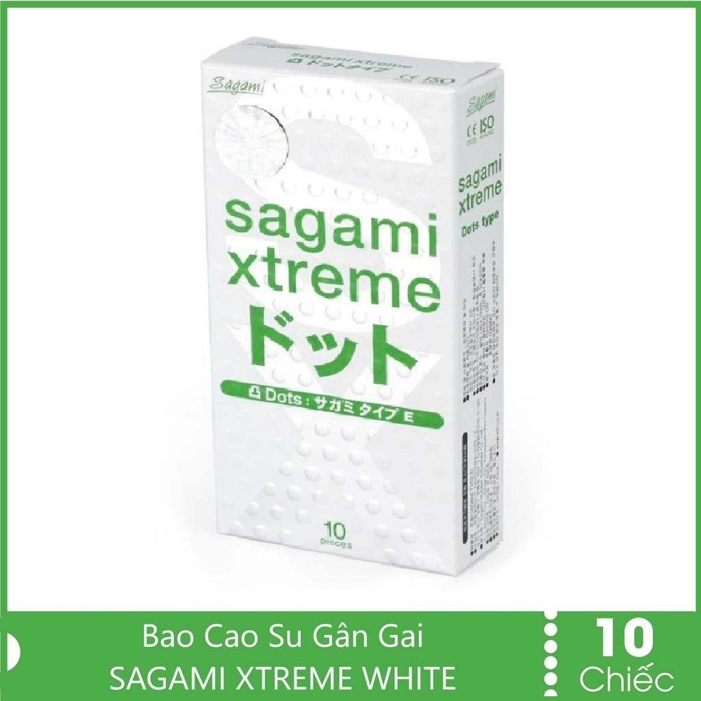 Combo 2 hộp bao cao su gân gai 20 chiếc Sagami extreme white và Sagami Feel up