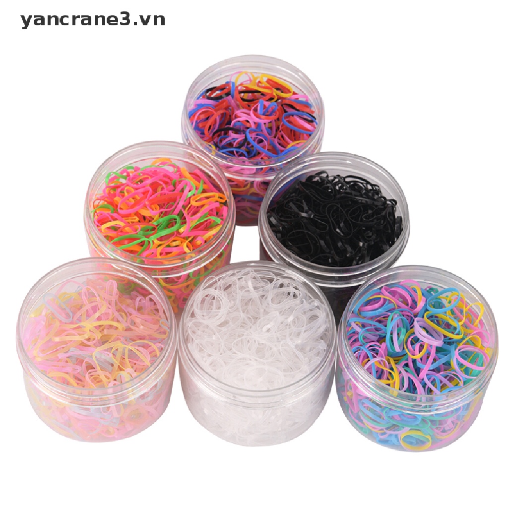 Hộp 500 Dây Thun Buộc Tóc Đuôi Ngựa Co Giãn Làm Đẹp Tiện Lợi {YAN3}  {yancrane3.vn}