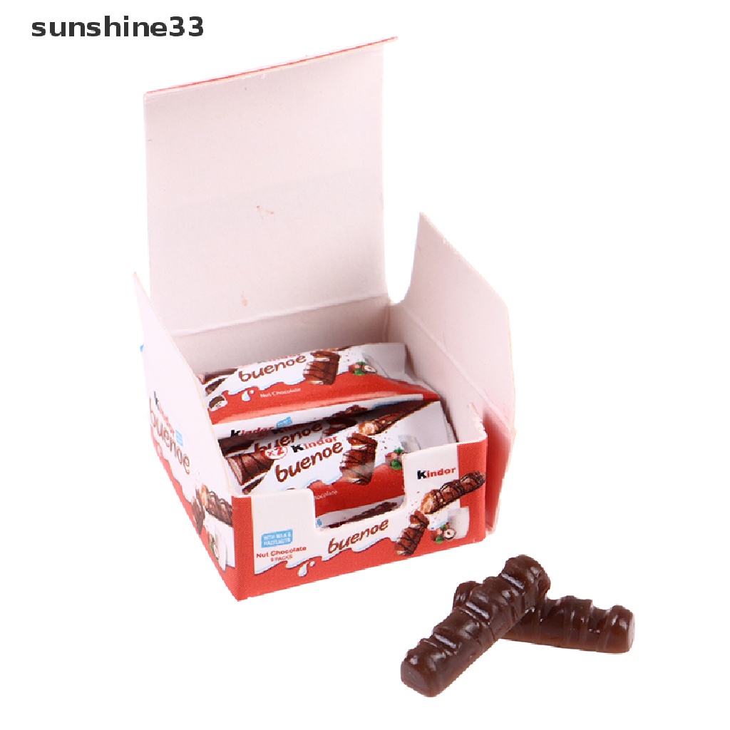 1 Bộ Mô Hình Đồ Ăn Vặt Sô Cô La Trang Trí Nhà Búp Bê Tỉ Lệ 1: 12