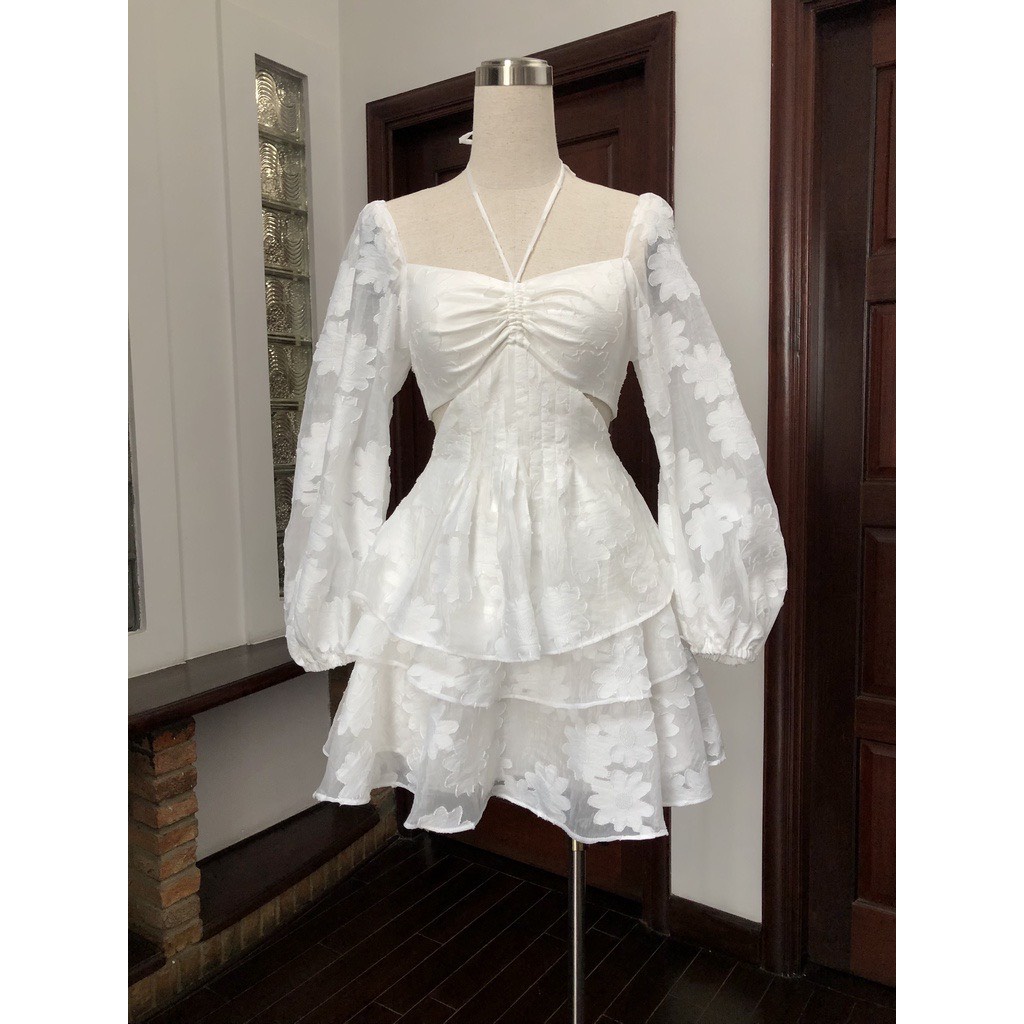 Đầm Xòe 3 Tầng Cut Out Lưng - D0488