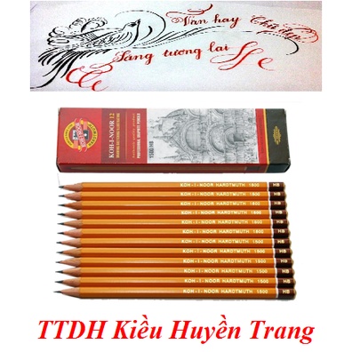 Bút chì Tiệp KOH-I-NOOR 1500 (HB, 2B, 4B, 5B)