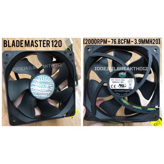 Quạt tản nhiệt Fan case CoolerMaster BladeMaster 120mm 2000RPM 4Pin