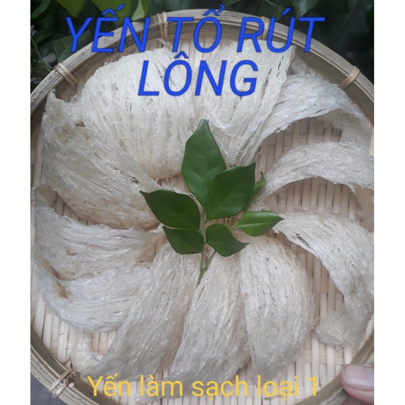 Yến sào Cần Giờ_Tổ yến rút lông làm sạch loại 1 (100g)