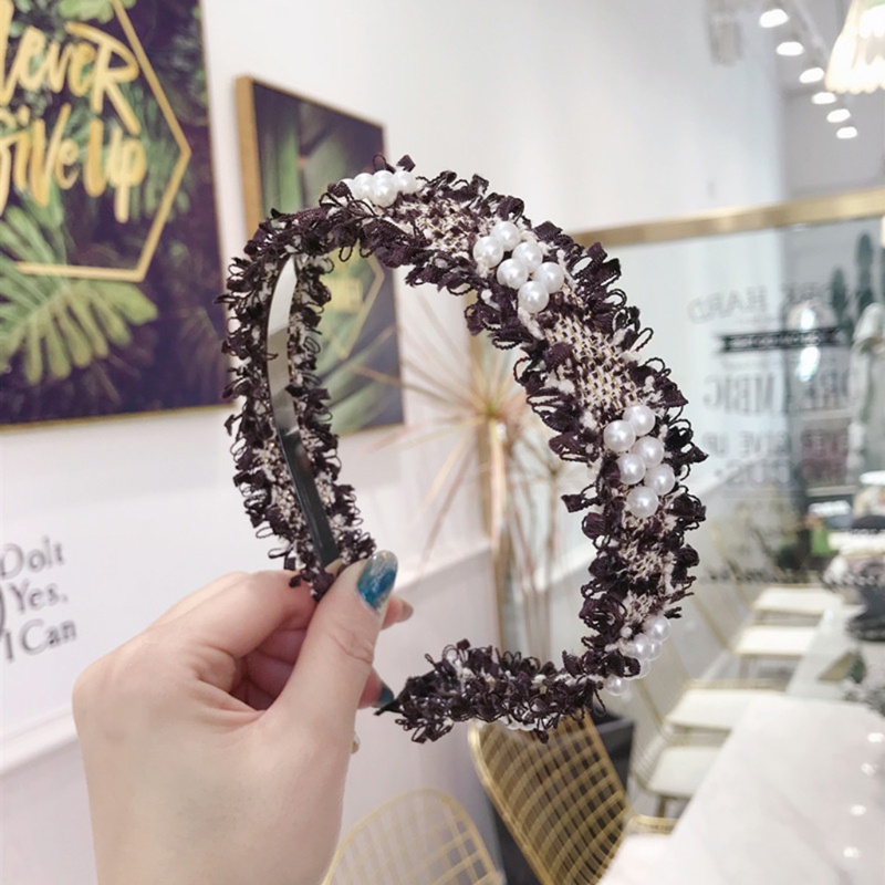 Flgo Băng Đô Đính Hạt Ngọc Trai Lấp Lánh Nhiều Màu Sắc