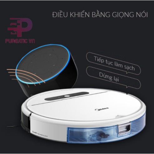 Robot hút bụi Midea i5 Sweeper Robot Máy hút bụi siêu mỏng 3 trong 1 điều khiển qua điện thoại và bằng giọng nói