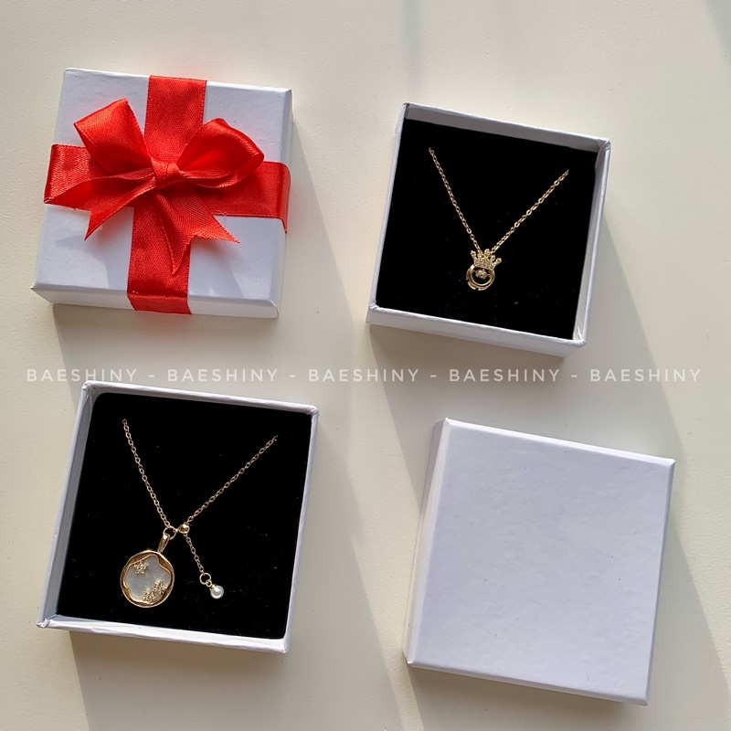 HỘP QUÀ ĐỰNG TRANG SỨC BAESHINY - HỘP ĐỰNG TRANG SỨC DÂY CHUYỀN, LẮC TAY, KHUYÊN TAI NỮ
