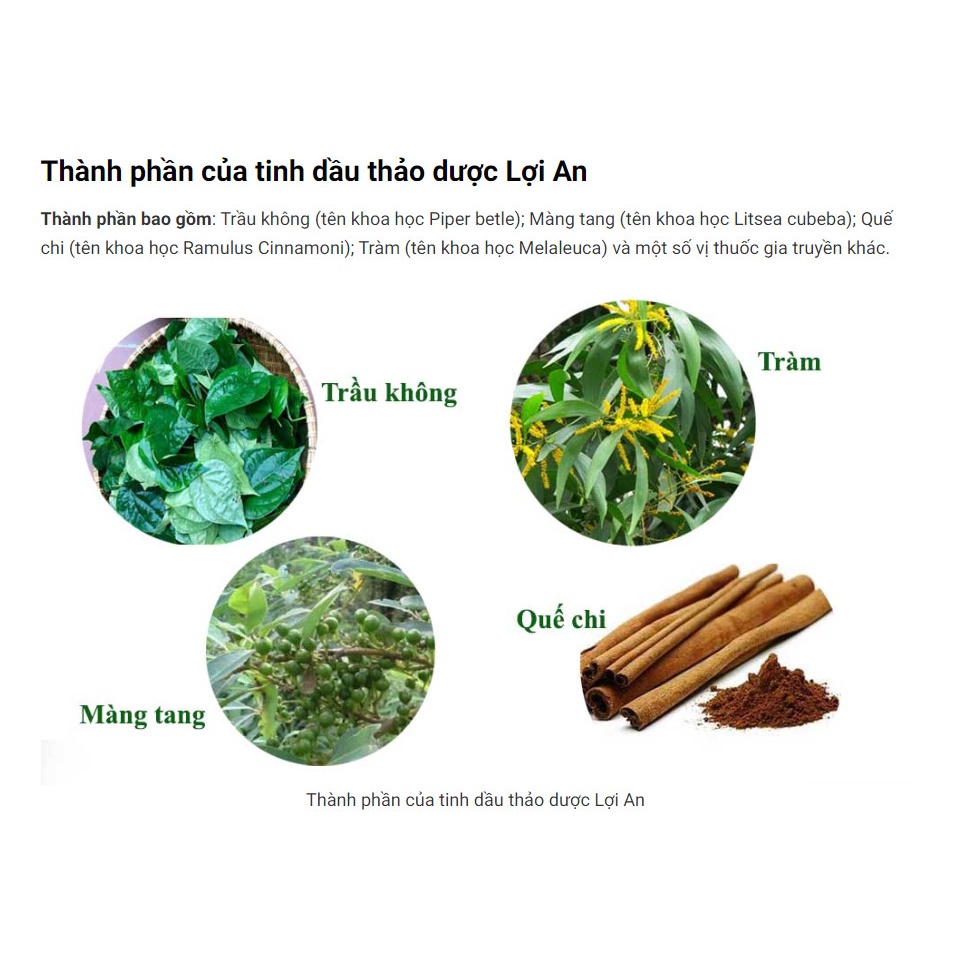 [TẶNG BÌNH TẬP UỐNG] Tinh dầu bôi ho, sổ mũi, khò khè cho bé Lợi An [Chính Hãng]