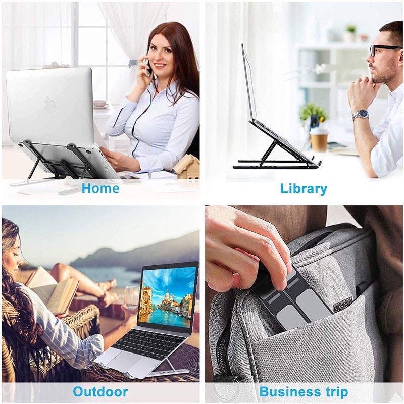 Giá đỡ laptop,ipad, macbook, kệ đỡ máy tính cao cấp kèm hộp đựng, hỗ trợ tản nhiêt, gấp gọn