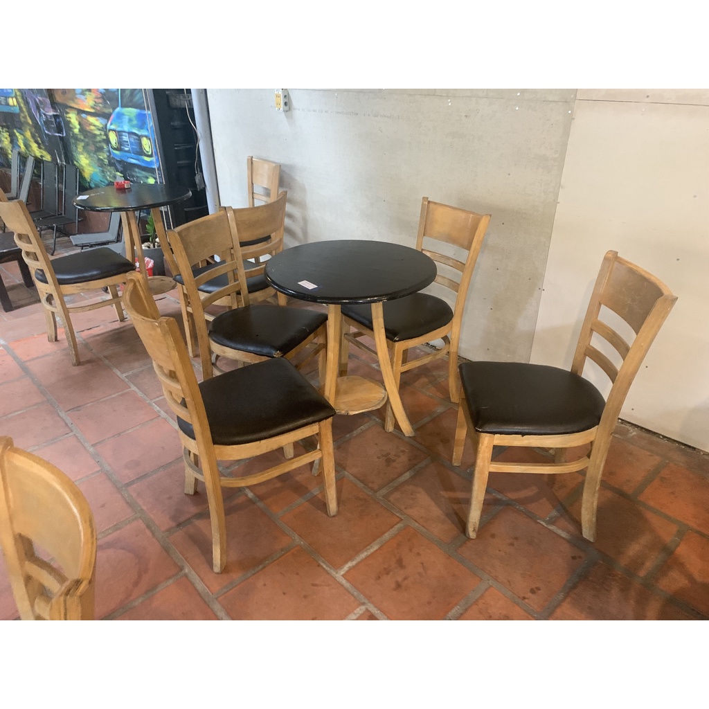 Bán 13 Bộ Bàn Ghế Gỗ Cabin Quán Cafe Thanh Lý Giá Rẻ