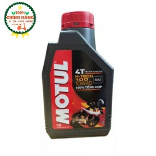 Dầu nhớt motul htech 100, h-tech 100 10w40 1l tổng hợp - nhớt motul htech 100