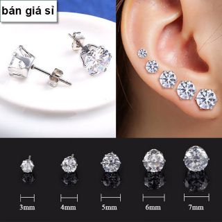 [1 cặp] Bông tai inox 1 hột cực hót nam và nữ