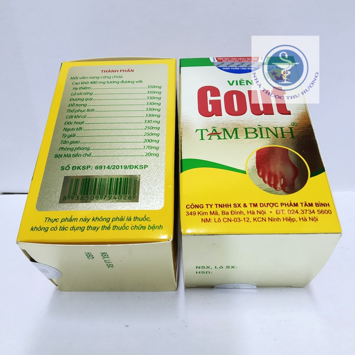 VIÊN GOUT TÂM BÌNH – HỖ TRỢ TRỊ GOUT