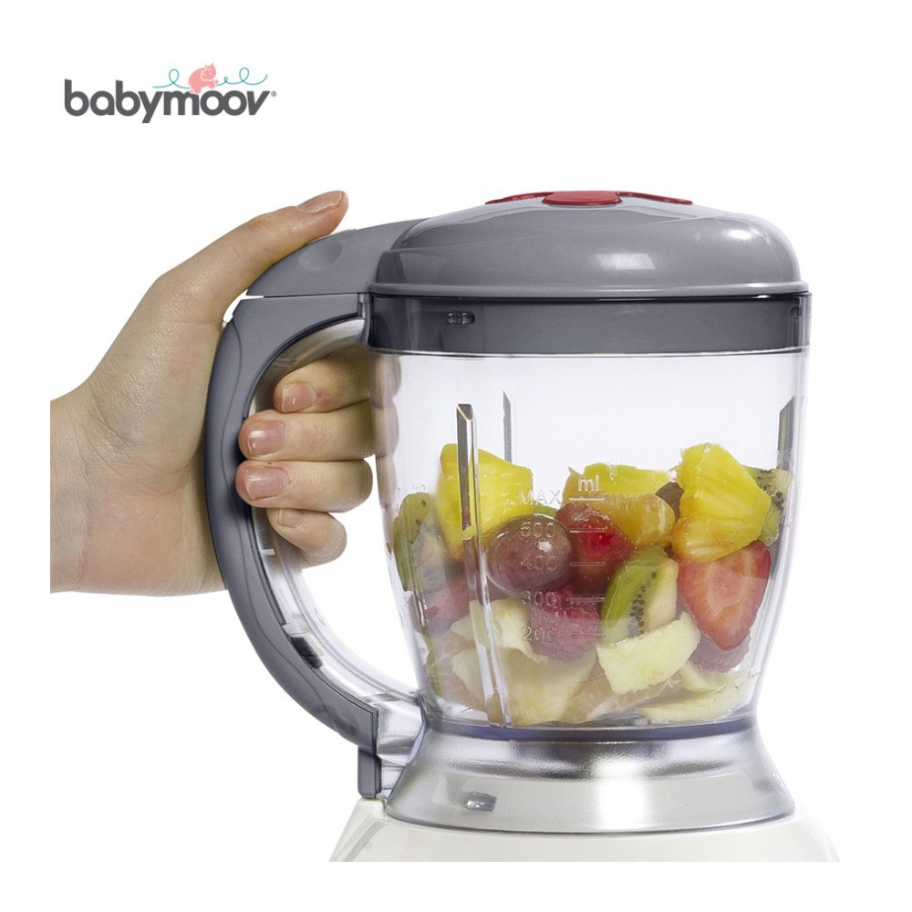 Máy xay hấp đa năng Nutribaby 5in1 Babymoov (Cherry) Cực tiện lợi hàng chính hãng 100%