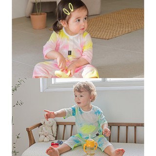Quần áo trẻ em - Bộ lửng  cho bé cotton Cordii Hàn Quốc - Màu loang