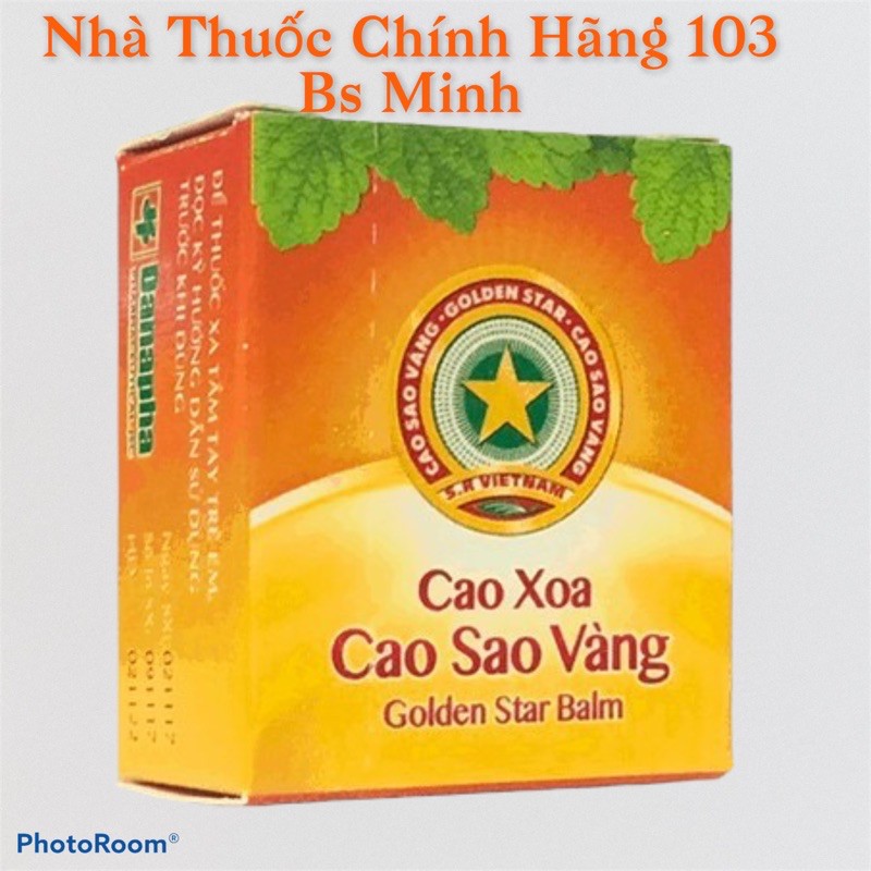 Cao sao vàng Dược TW3 - Hộp 3gr dùng khi đau bụng, nhức đầu, muỗi đốt