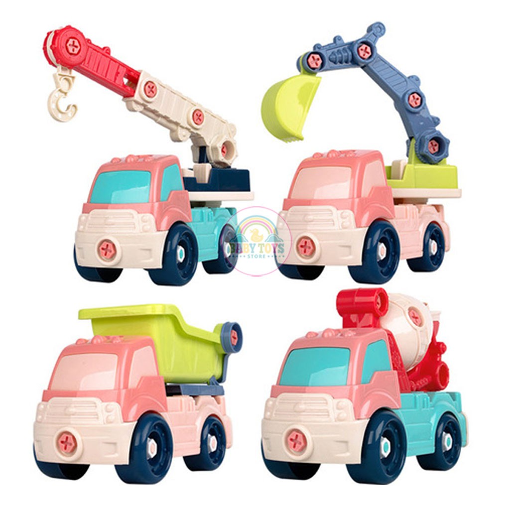 Xe Công Trình Tháo Lắp Kèm Bộ Sửa Chữa Cho Bé