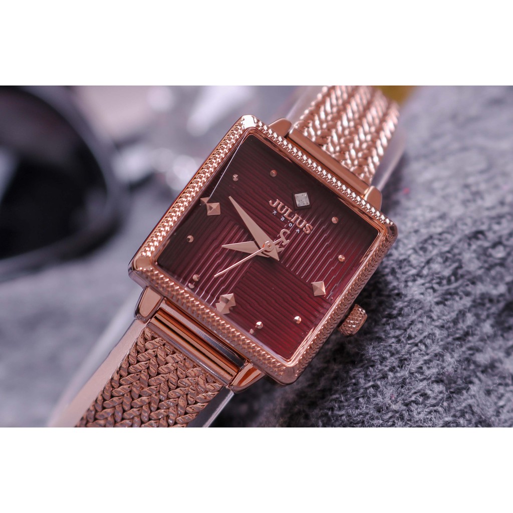 Đồng hồ nữ JA-1220C JULIUS hàn quốc dây thép