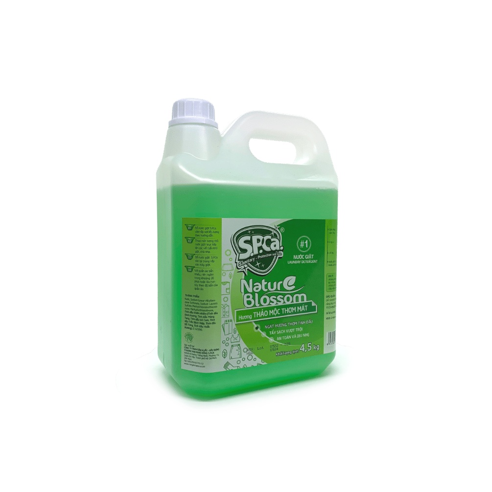 Nước Giặt Quần Áo Thơm Lâu SPCa 4.5Kg Hương Nước Hoa Cao Cấp Giúp Mềm Vải Và Giữ Mùi Hương Lâu