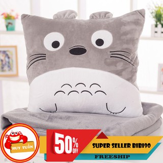 Chăn gối 3 trong 1 totoro đáng yêu