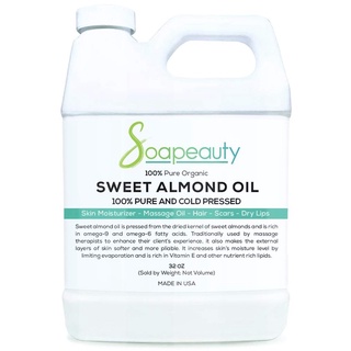 Dầu hạnh nhân sweet almond oil organic ép lạnh dùng trong dưỡng da