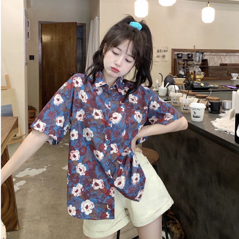 Áo Sơ Mi Nữ Ngắn Tay Phong Cách Hồng Kông Hàng Mới Dành Cho Mùa Hè