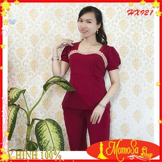 Đồ Bộ Thun Nữ Quần Dài Thun Cát Hàn Mềm Mịn Có Size Lớn  MOMOSA