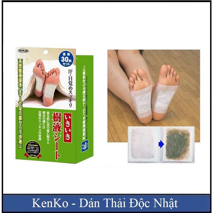 MIẾNG DÁN THẢI ĐỘC CHÂN KENKO NHẬT BẢN 30 miếng