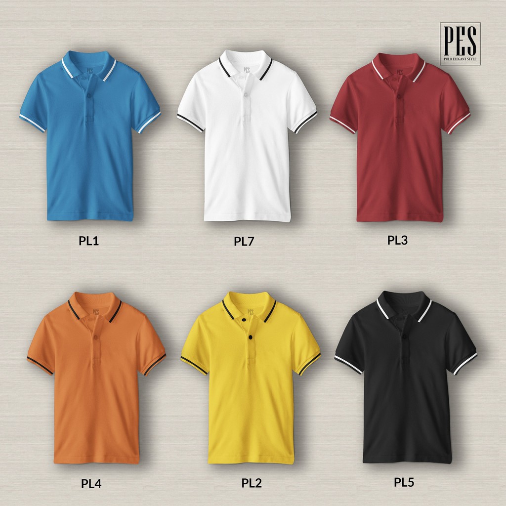 Áo Polo nam trơn PES BASIC 6 màu vải cá sấu siêu mát, giặt không bị xù lông thích hợp mặc nhà, đi chơi, đi du lịch | BigBuy360 - bigbuy360.vn