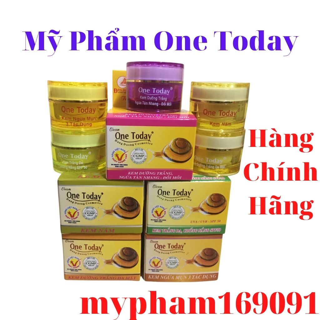 Kem Chống nắng, Dưỡng Trắng Da Mặt Ốc Sên One Today 9g