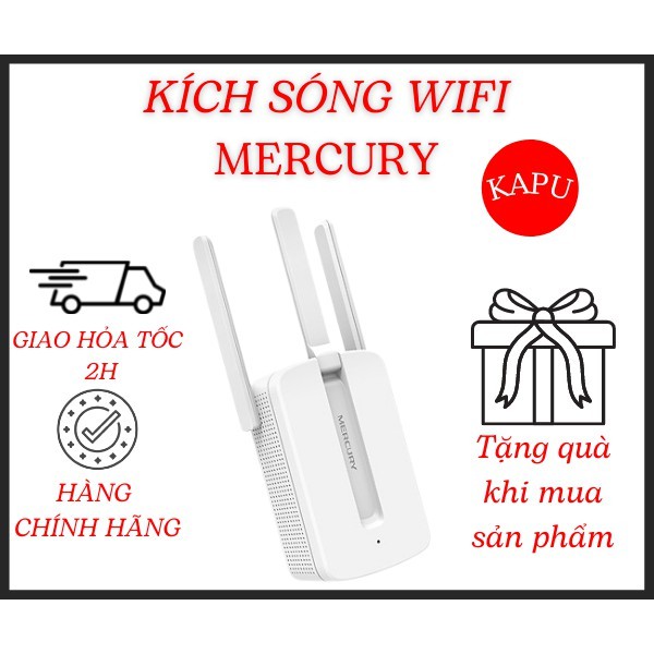 Bộ kích sóng wifi 3 râu Mecury (wireless 300Mbps) cực mạnh,kích sóng wifi,kich wifi,cục hút wiif,VDS shop