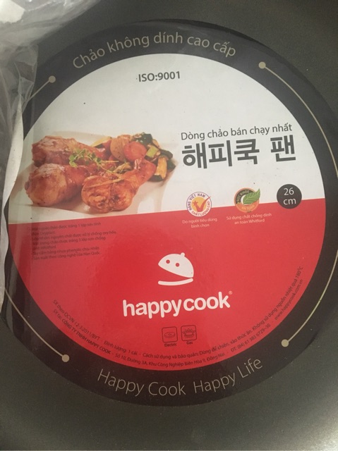 Chảo chống dính Happy cook 26cm