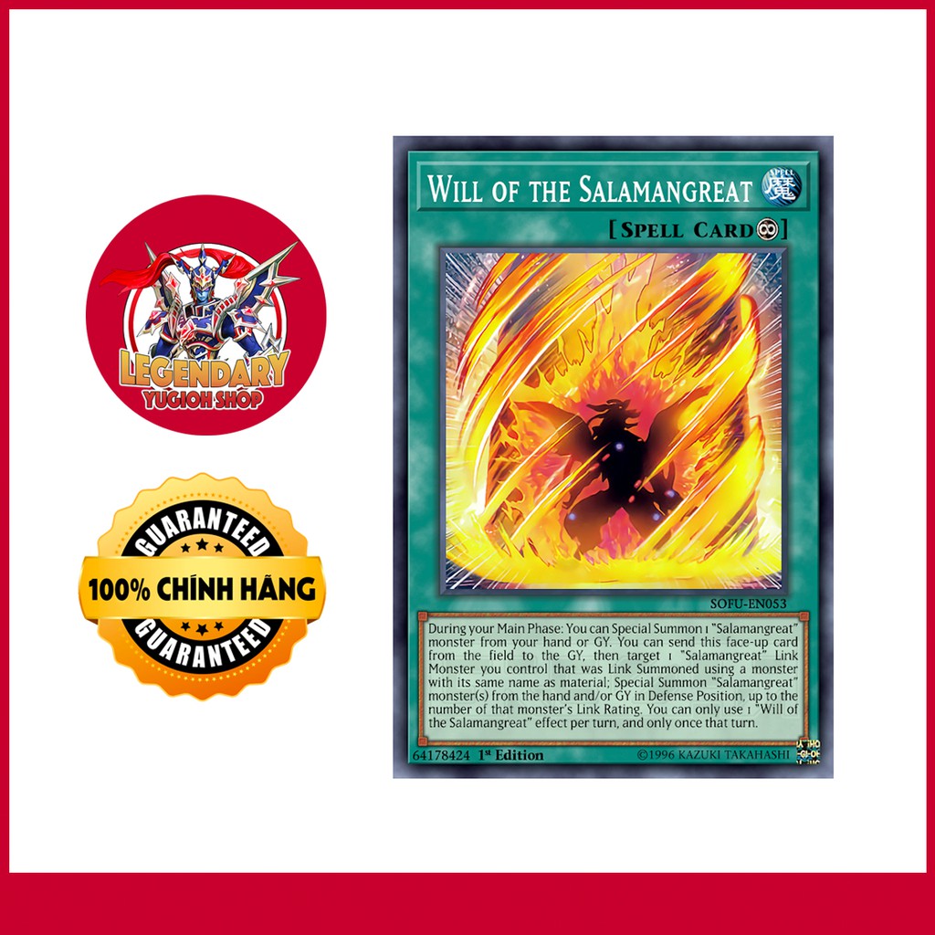 [EN][Thẻ Bài Yugioh Chính Hãng] Will Of The Salamangreat