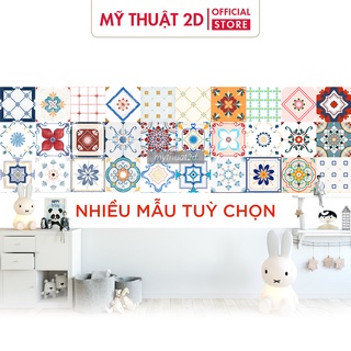 Decal Gạch bông 68 ô 20x20cm_Tặng 8 ô khi mua 2 đơn